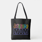 Tote Bag Fête de la mère de maman aux couleurs époustouflan (Dos)