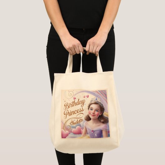 Tote Bag Fête de la princesse Joyeux anniversaire (Devant (produit))