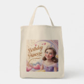 Tote Bag Fête de la princesse Joyeux anniversaire (Dos)