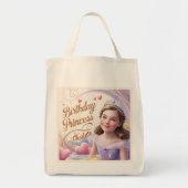 Tote Bag Fête de la princesse Joyeux anniversaire (Devant)