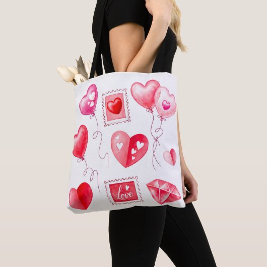 Tote Bag fête de la Saint Valentin (De près)