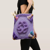 Tote Bag Fête de l'amitié en rafia (De près)