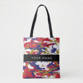 Tote Bag Fête de l'Indépendance Camouflage Votre nom Person (Devant)