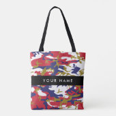Tote Bag Fête de l'Indépendance Camouflage Votre nom Person (Dos)