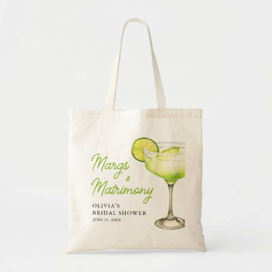 Tote Bag Fête de mariage avec cocktail Margs & Matrimony mo (Devant)