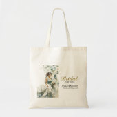 Tote Bag Fête de mariage champêtre Eucalyptus Bleu Poussièr (Devant)