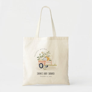Tote Bag Fête de Naissance à l'aquarelle Chariot de Citroui