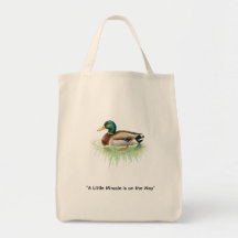 Fête de naissance canard colvert aquarelle