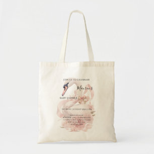 Tote Bag Fête de naissance fille à l'arc rose