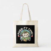 Tote Bag Fête de Noël avec Purr-ty Time Cat (Dos)