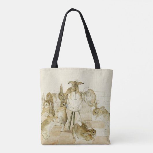 Tote Bag Fête de Noël des lapins par Beatrix Potter (Dos)
