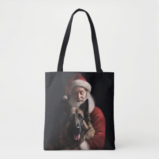 Tote Bag Fête de Noël du berger de Belgique (Devant)