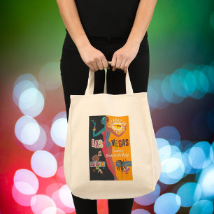 Tote Bag Fête de week-end de jeune fille à Las Vegas Vintag