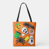 Tote Bag Fête des Candies Éffrayantes d'Halloween (Dos)