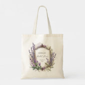 Tote Bag Fête des mariées Régale Lavande Aquarelle (Dos)