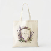 Tote Bag Fête des mariées Régale Lavande Aquarelle (Devant)