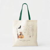 Tote Bag Fête des mariées Web Citrouille d'Halloween (Devant)