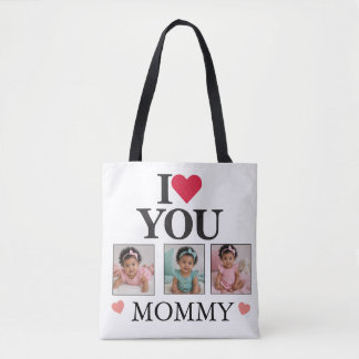 Tote Bag Fête des mères 3 Photo Blanc 
