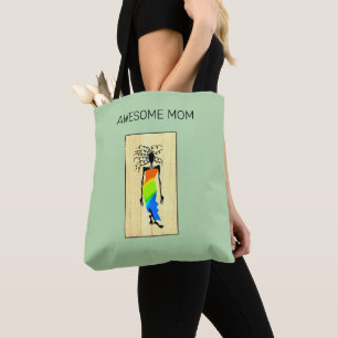 Tote Bag Fête des Mères Art africain Elégant Awesome