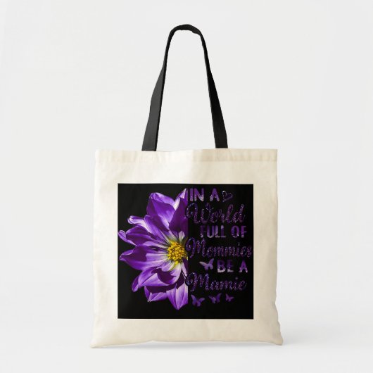 Tote Bag Fête des mères de Mamie Flower (Devant)