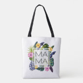 Tote Bag Fête des mères Fleurs de maman (Dos)