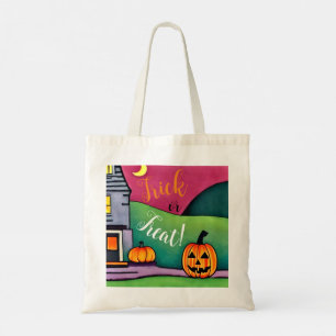 Tote Bag Fête d'Halloween et pumpkin de trick or treat