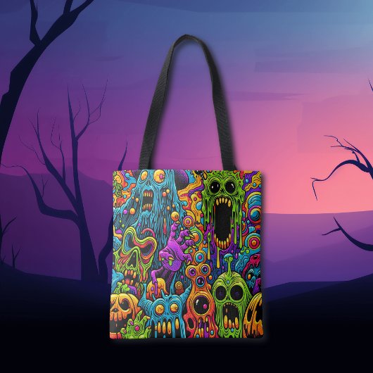 Tote Bag Fête d'Halloween | Zombie et monstres