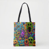 Tote Bag Fête d'Halloween | Zombies et Monstres (Devant)