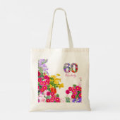 Tote Bag Fête du 60e anniversaire clients floraux faveurs d (Dos)