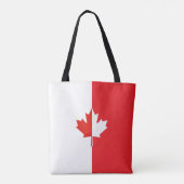 Tote Bag Fête du Canada Feuille d'érable rouge et blanc (Dos)
