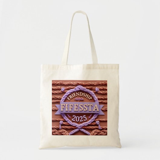 Tote Bag Fête en Macramé (Devant)
