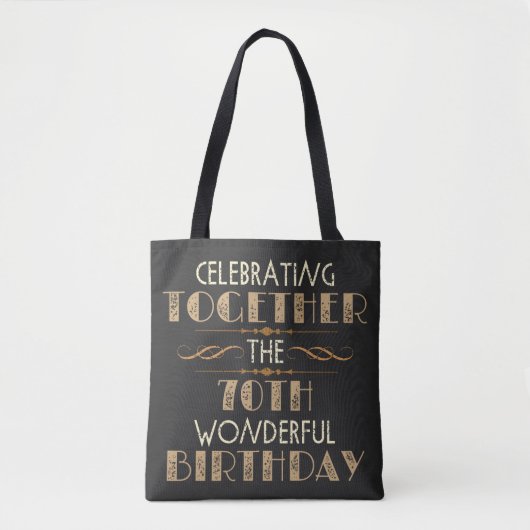 Tote Bag fête le 70e anniversaire (Devant)