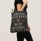 Tote Bag fête le 70e anniversaire (De près)
