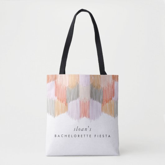 Tote Bag Fête Rose Moderne à Franges Enterrement de Vie de (Devant)