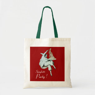 TOTE BAG FÊTE SPAGHETTI, CUISINE ITALIENNE, RESTAURANT