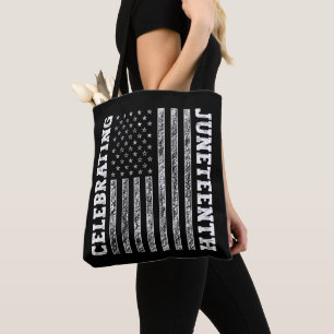 Tote Bag Fêter le Cool du Drapeau de l'Amérique Vintage de
