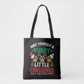 Tote Bag fêtes de noël en fureur (Devant)