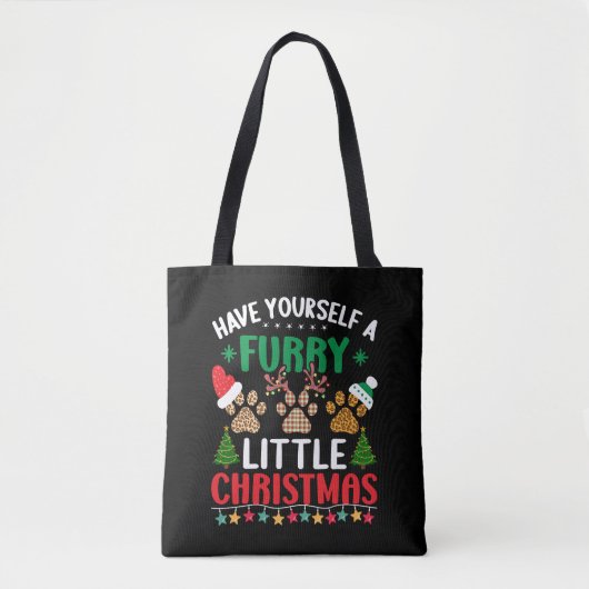 Tote Bag fêtes de noël en fureur (Devant)