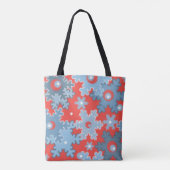 Tote Bag Fêtes de Noël Fête hiver Flamme de neige brillant (Dos)