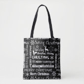 Tote Bag Fêtes de Noël, motif de Noël (Devant)