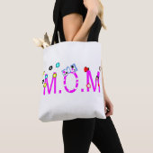 Tote Bag Fêtez M.O.M ! Doux et joli. (De près)