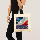 Tote Bag Feu d'artifice 4 juillet American USA Flag Heart F (Devant (produit))