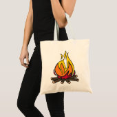 Tote Bag Feu de feu de camp (Devant (produit))