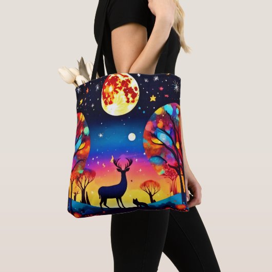 Tote Bag Feu de nuit de la forêt (De près)