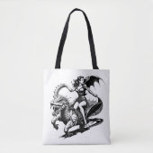 Tote Bag Feu noir (Devant)