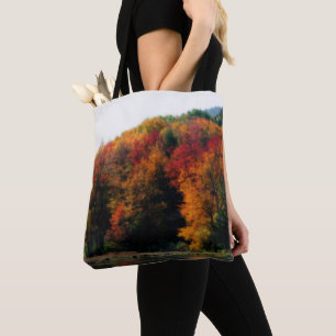 Tote Bag Feuillage Automne Par Étang