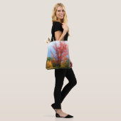 Tote Bag Feuillage d'automne Nature Peinture photo (Sur le modèle)