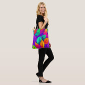 Tote Bag Feuillage Vibrant : Cartoon Néon (Sur le modèle)