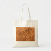 Tote Bag Feuillages en bois sculpté Imprimer (Devant)