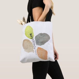Tote Bag Feuille d'aquarelle esthétique moderne